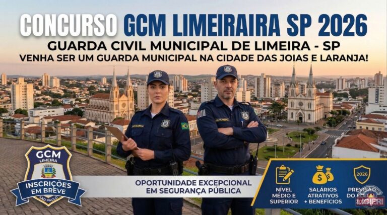 Concurso GCM Limeira SP 2026