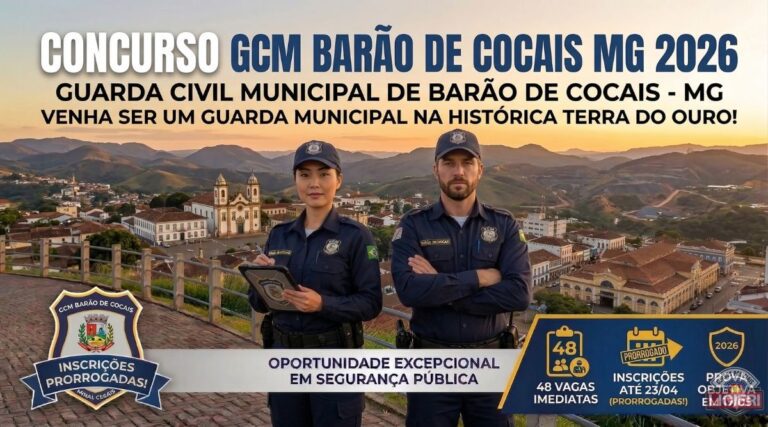 Concurso GCM Barão de Cocais MG