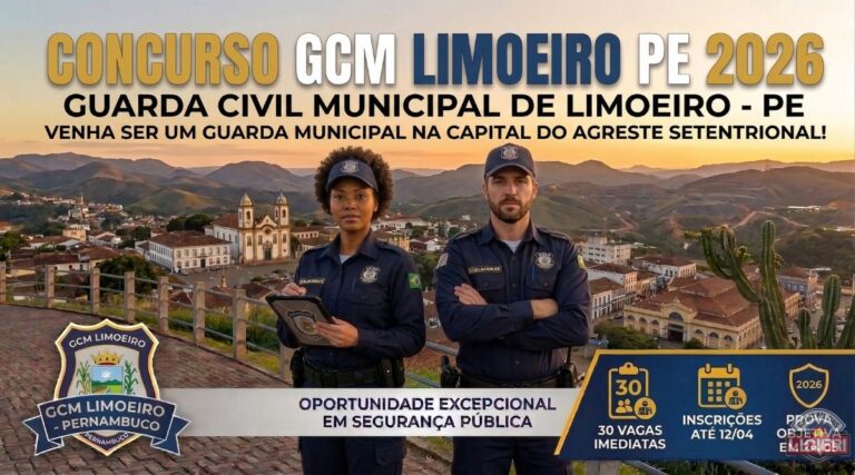 Concurso GCM Limoeiro PE 2026